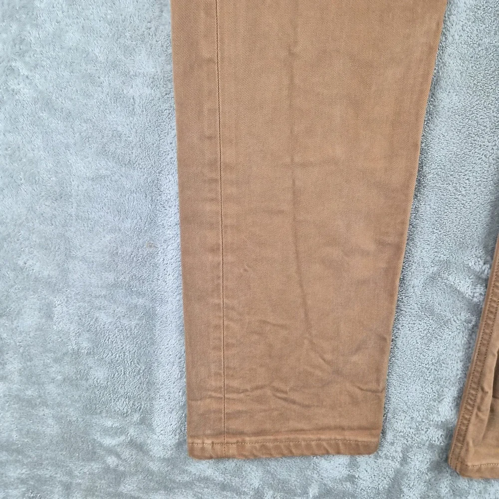 Levis 504 Jeans Mens 30x31 Brown Denim Straight Leg Skater Stretch Pants